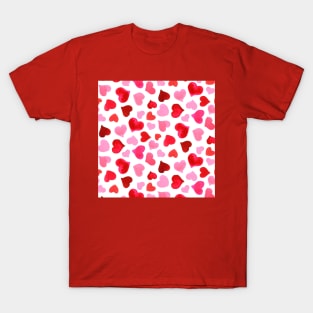 Watercolor Hearts T-Shirt